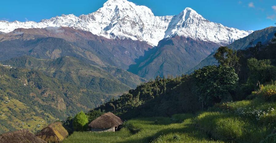 Australian Base Camp Day Hike From Pokhara - The route through Dhampus