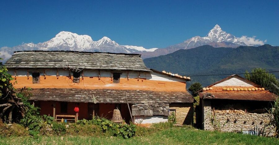 Australian Base Camp Day Hike From Pokhara - Climbing through forest and villages