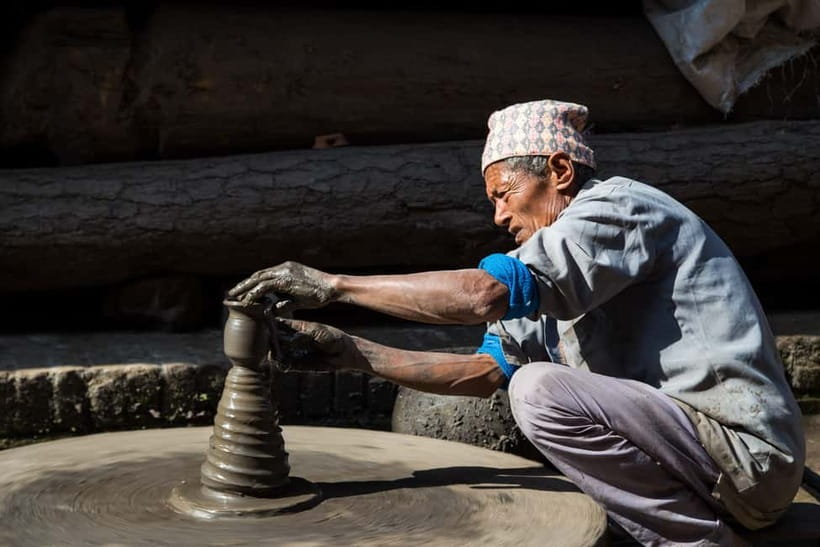 Bhaktapur: Experience the Art of Clay, Curd, and Chant - One and a half hours with clay in Pottery Square