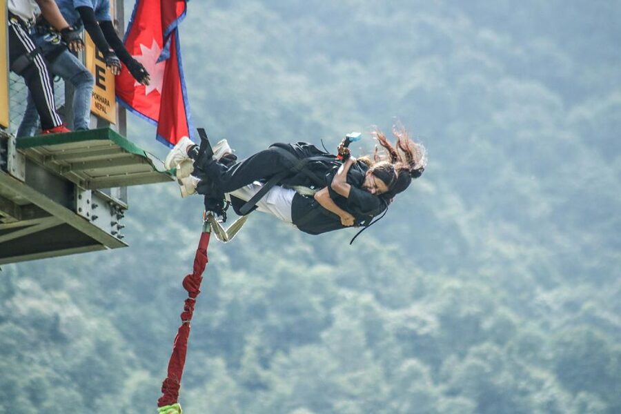 Double Dare: Tandem Bungee Adventure - Mountain views before and after the jump