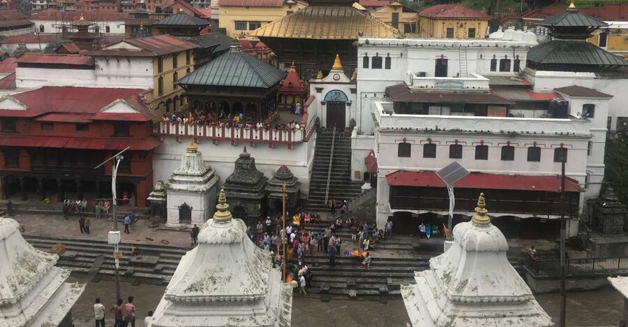 "Explore Kathmandu Rich Heritage: City Highlights Bus Tour" - Swayambhunath, the hilltop stupa