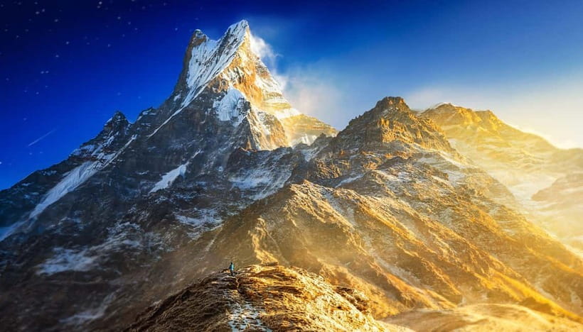 From Pokhara: 4-Day Mardi Himal Base Camp Trek - Day one: Kande, Australian Camp, Pothana, and Forest Camp