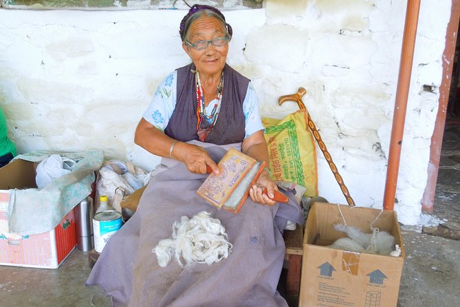 Full-Day Tibetan Cultural Tour to Tibetan Settlements Pokhara - Sharing Tibetan food in a family home