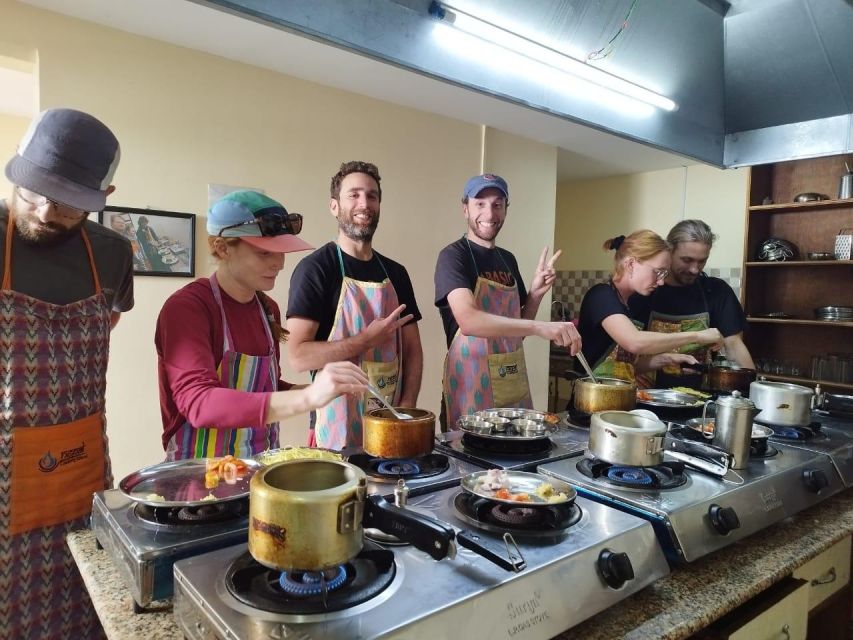 Half Day Cooking Class in Thamel with Local Market Visit - Cooking one course before eating it
