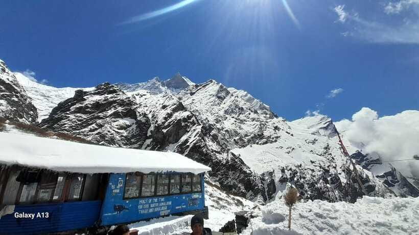 Helicopter tour to Annapurna Base Camp from Pokhara -1 Day - The return flight to Pokhara