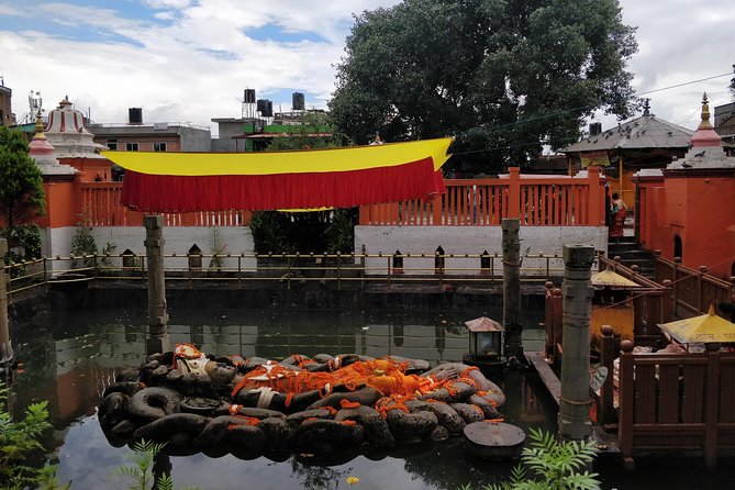 Historical Kathmandu - Budhanilkantha and the reclining Vishnu statue