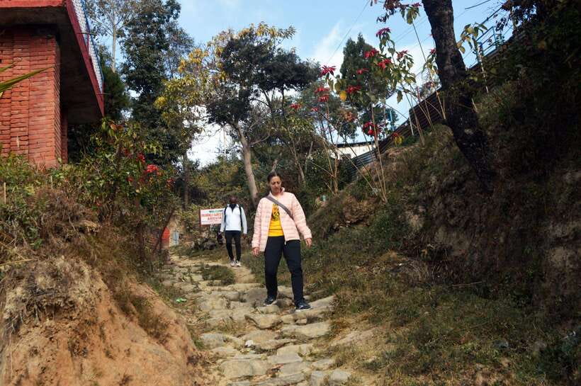 Kathmandu: Dhulikhel to NamoBuddha Day Hike with Lunch - The thousand steps to Namobuddha