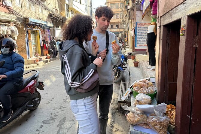 Kathmandu: Food, Drink and Shopping Rickshaw Tour - Starting near Kaiser Library and entering Thamel