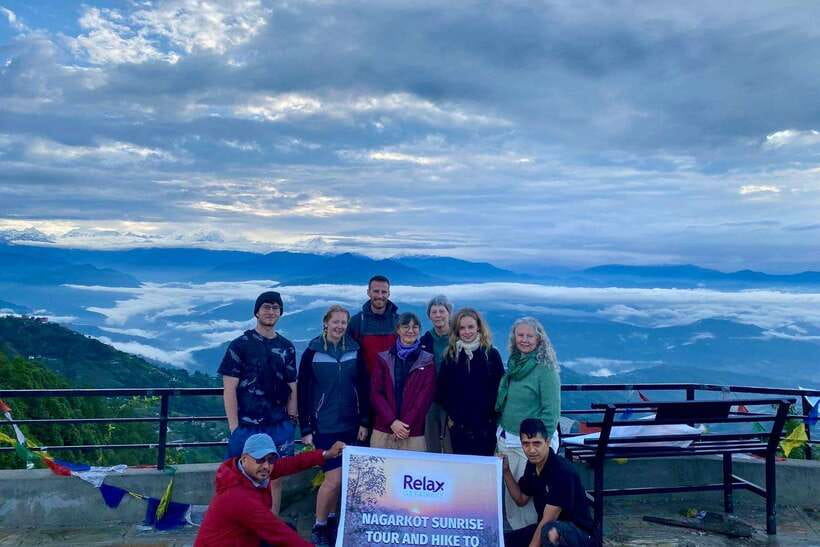 Kathmandu: Nagarkot Sunrise View & Morning Hike with Lunch - First light at Nagarkot View Tower