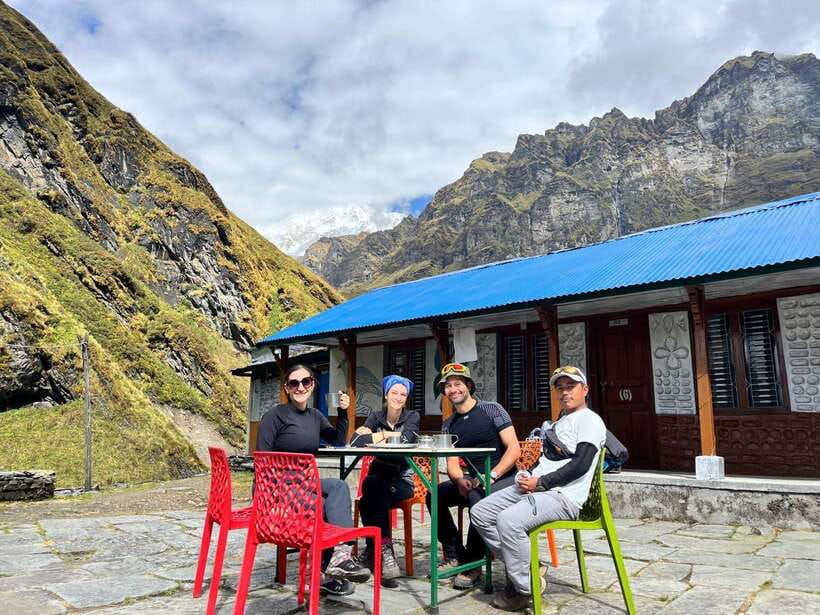 Kathmandu/Pokhara: 5-Day Annapurna Base Camp (ABC) Trek - Day 2: Waterfalls and forest from Sinuwa to Deurali