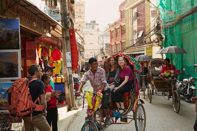 Kathmandu Sunset Tour by Rickshaw Including Durbar Square Visit - Asan market: spices, shrines, and tight lanes