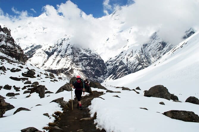 Kathmandu to Annapurna Base Camp (ABC) 5-Day Trek - Day 2: Waterfalls and forest between Sinuwa and Deurali