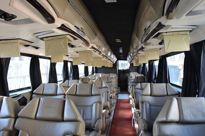 Kathmandu to Pokhara Bus Ticket- Sofa - The road through hills, villages, and rice fields