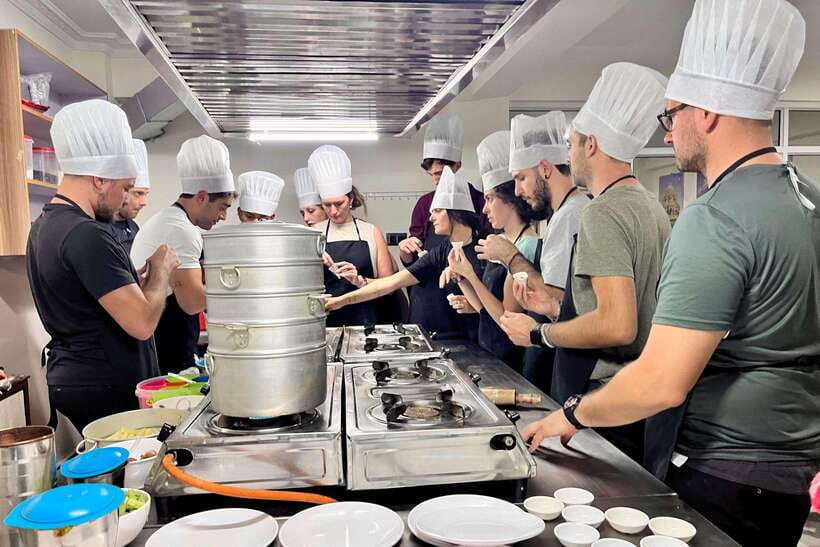 Kathmandu: Traditional Momo Making Class & Pickup - Making the dough and filling from scratch