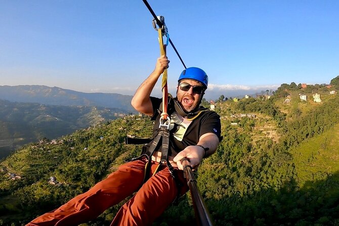 Kathmandu: Zipline Adventure in Dhulikhel with Pickup & Lunch - Arriving Above the Dhulikhel Hills