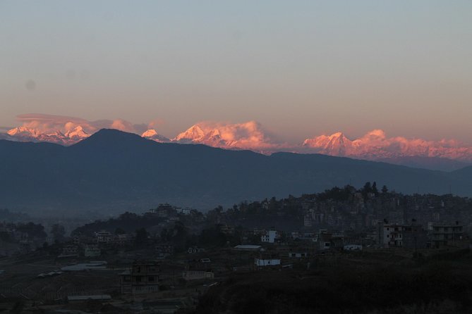 Mt Everest view from Nagarkot -hiking to Changu UNESCO site - A three to four hour walk through villages and woods