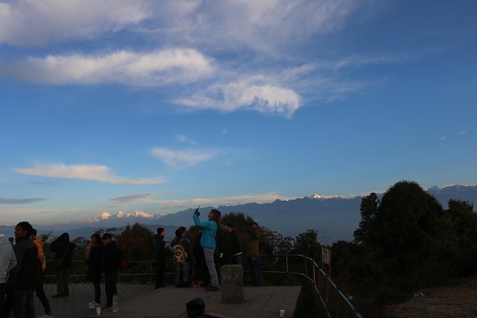 Nagarkot Sunrise Trip & Day Hike with Lunch from Kathmandu - Nagarkot View Tower and the mountain panorama