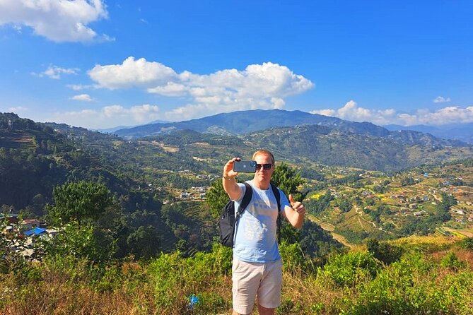 Nagarkot Trekking in Kathmandu Nepal (1 Night / 2 Days) - Walking uphill through farms and villages