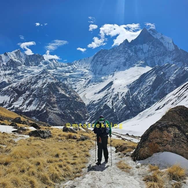 Pokhara: 5-Day Annapurna Base Camp (ABC) Trek - Base camp sunrise and the descent to Bamboo