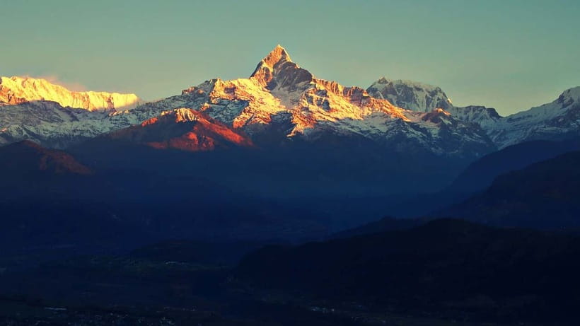 Pokhara: Sunrise & Private Day Tour on 7-Iconic Destinations - World Peace Pagoda above Phewa Lake