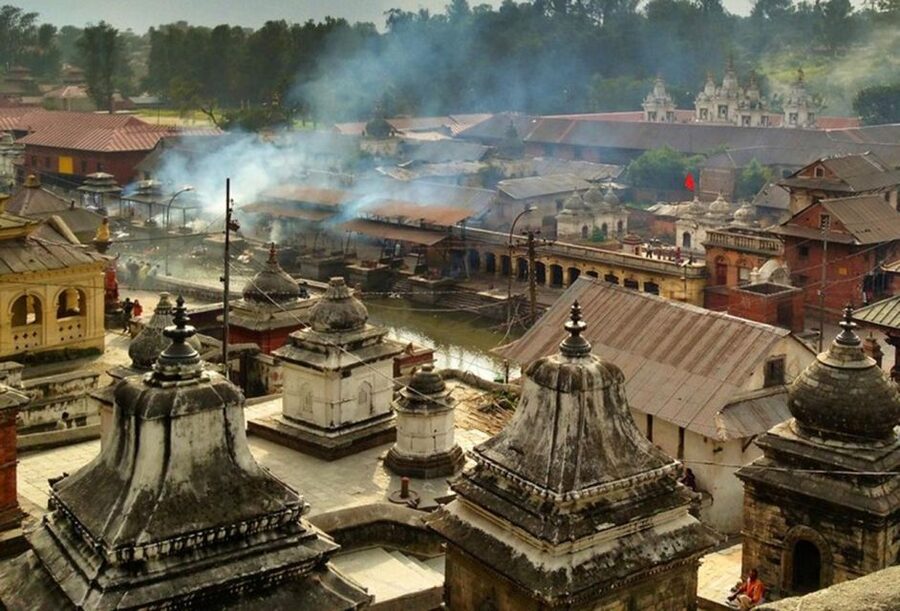 Sacred Pashupatinath: Aarati,Cremation Rites & Boudha Stupa - Walking the Kora at Boudhanath Stupa