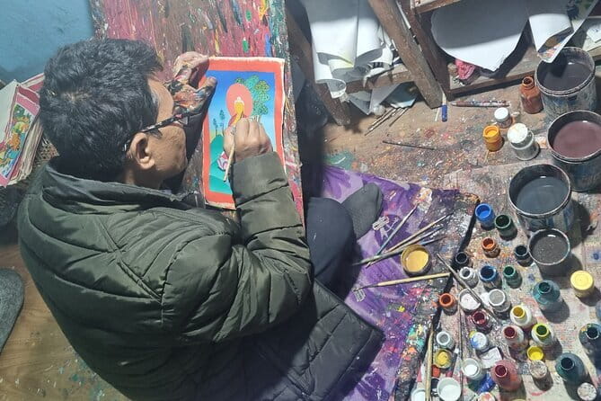 Thangka Painting Workshop - Arriving at the workshop and meeting the artists