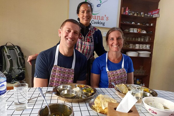 The best Private Nepali Cooking Class in Kathmandu - Sitting down to eat what you made